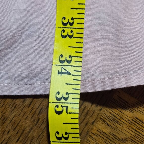 Powder Pink Puff Sleeve Square Neck Dress XL Smocked Back Cotton - Picture 6 of 15